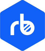 Remitbee's logo which is a blue hexagon with the initials 'R' and 'B' inside.
