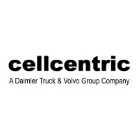 Cell centric's logo which is simply there name in black with a white background.