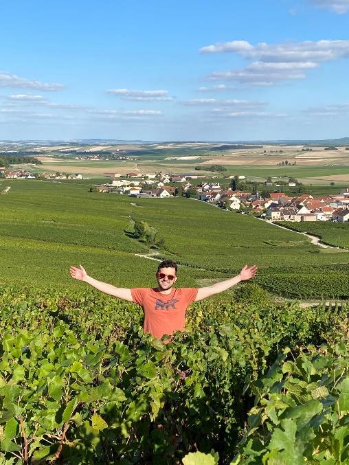 Touring through the champagne region