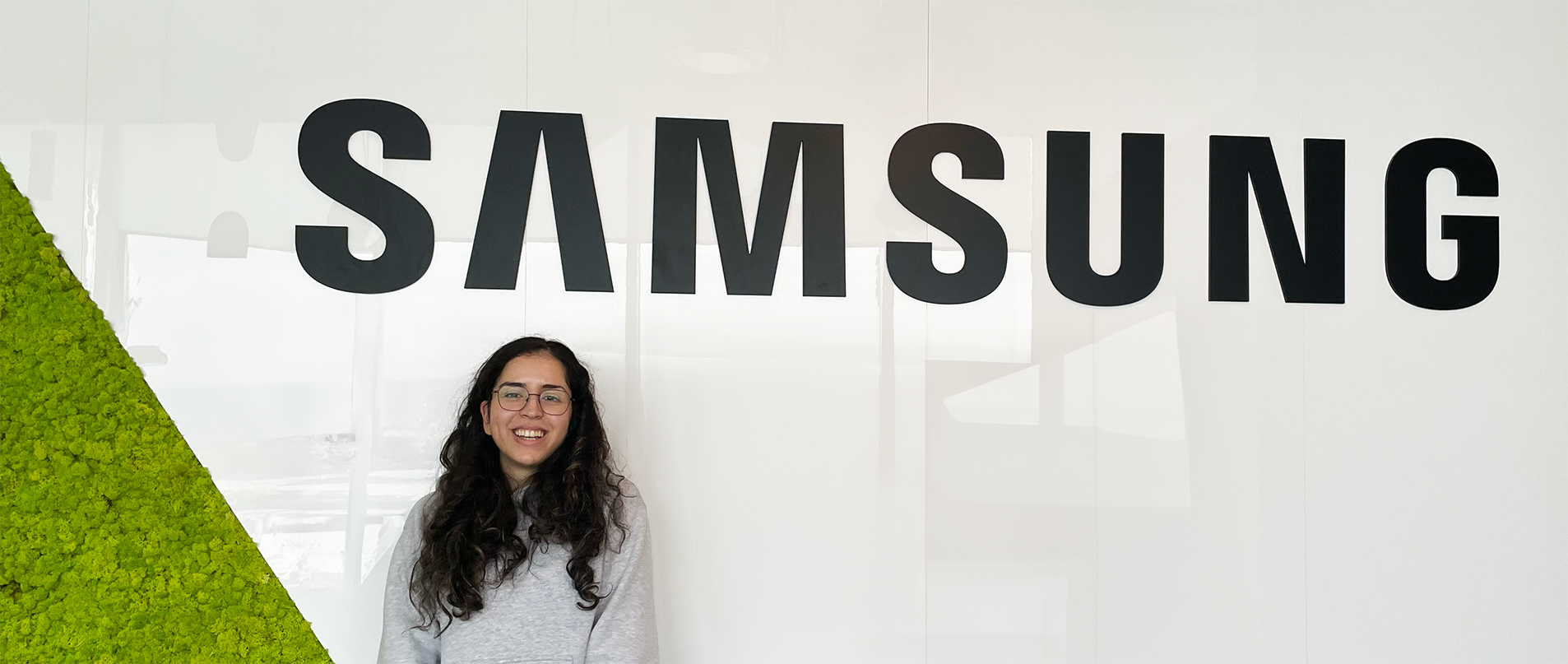 A photo of myself in the Samsung Electronics Vancouver office.