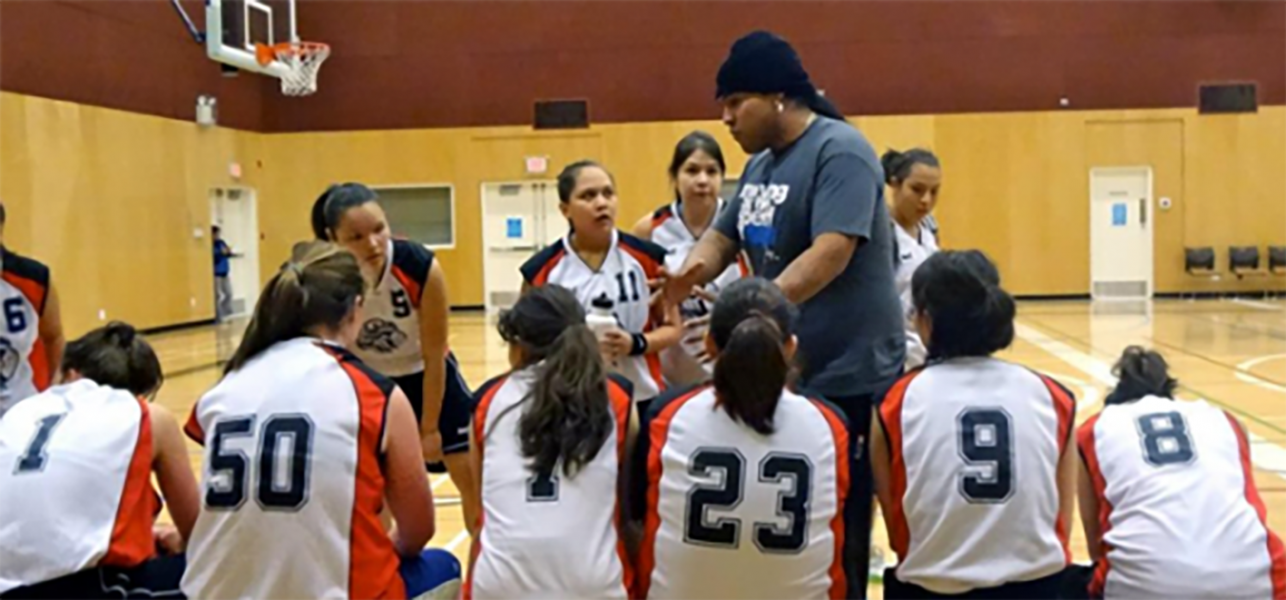 Native woman college basketball team 
