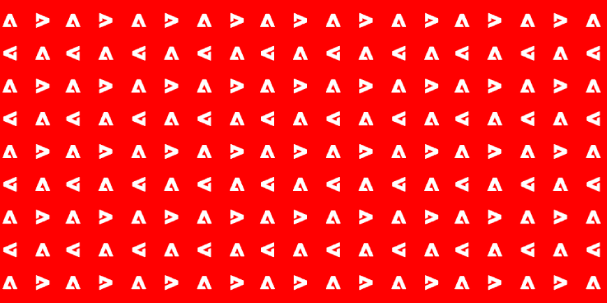 A patterned background of Adobe's symbol