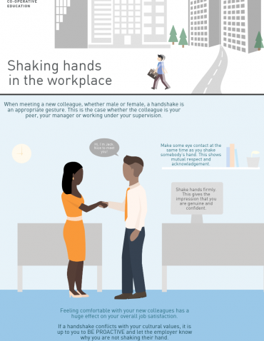 Shaking Hands in Workplace