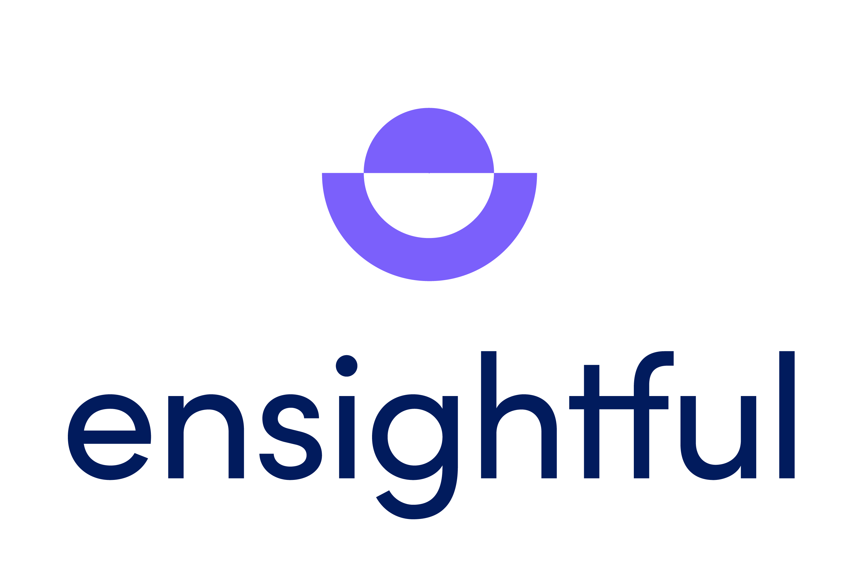 It is a purple slightly rectangular symbol that is the logo for the company Ensightful