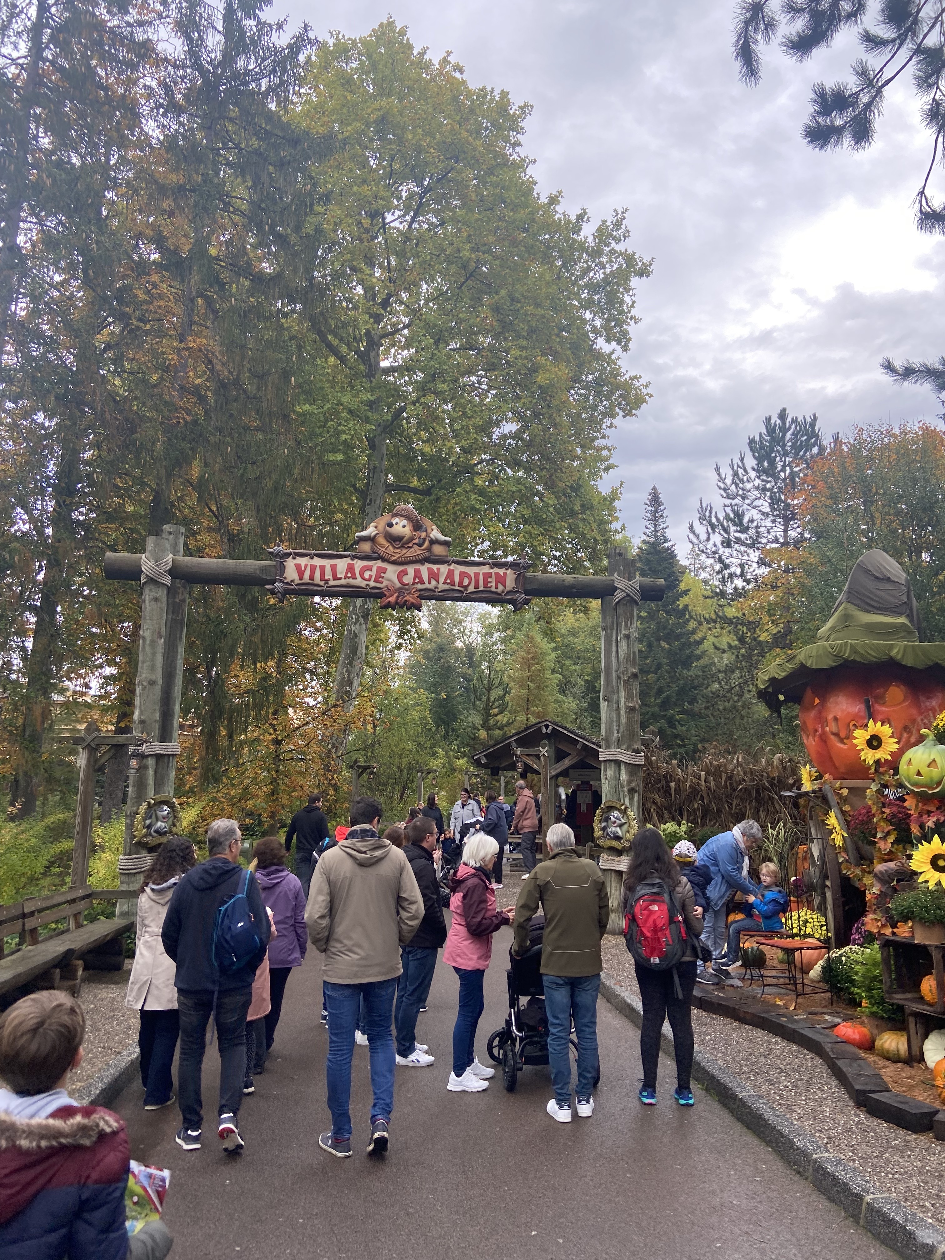 Canadian village in a Halloween theme park.