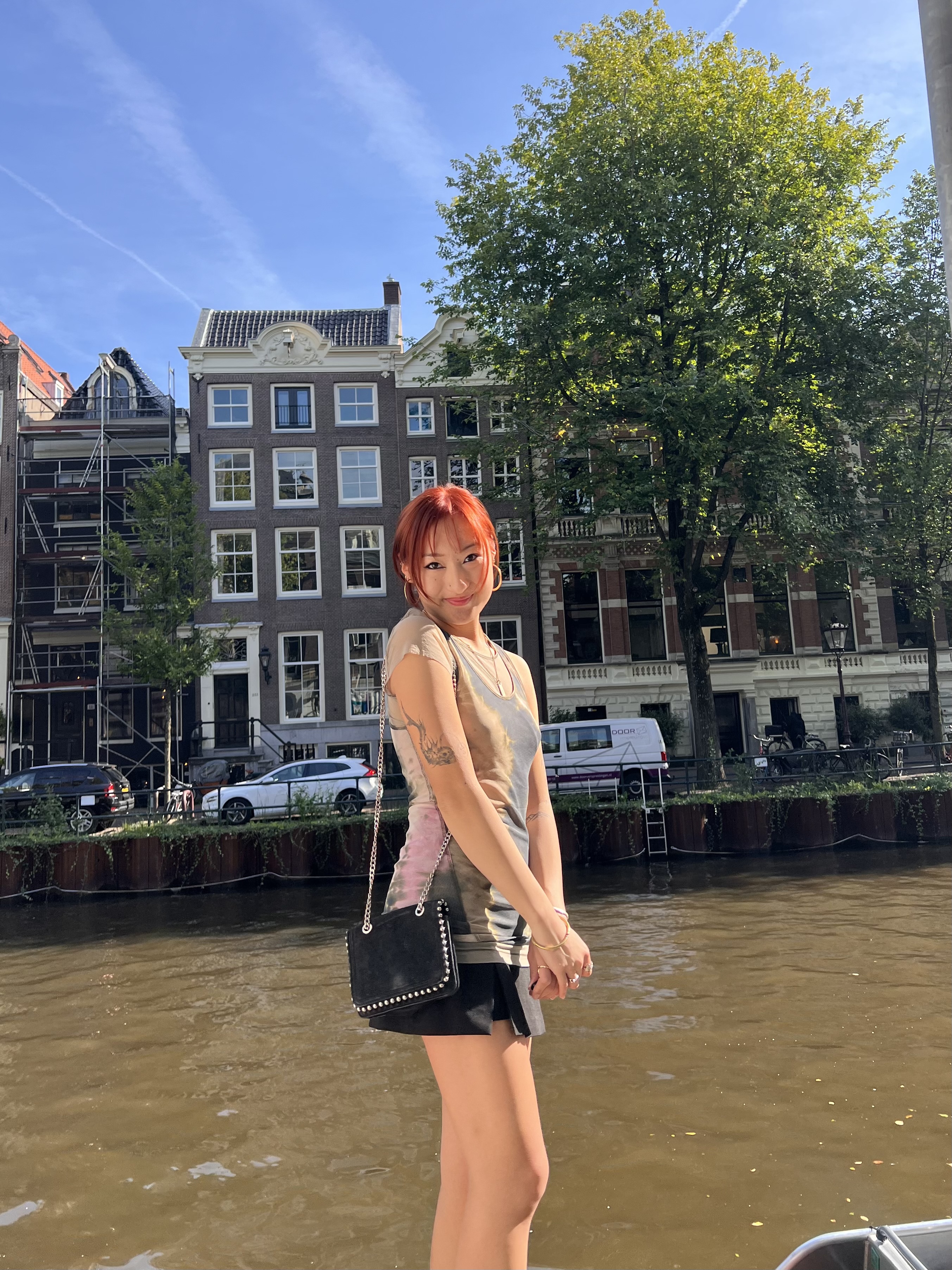 at central Amsterdam canal