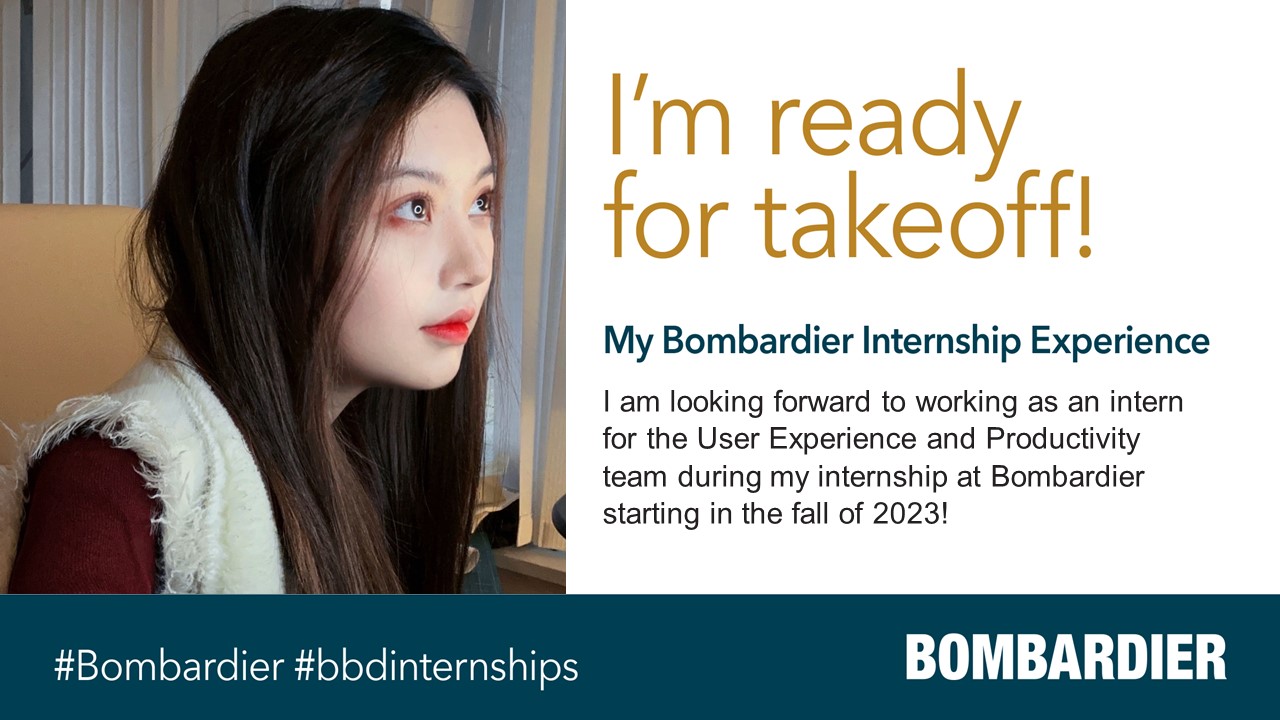 Bombardier interns Linkedin post image 