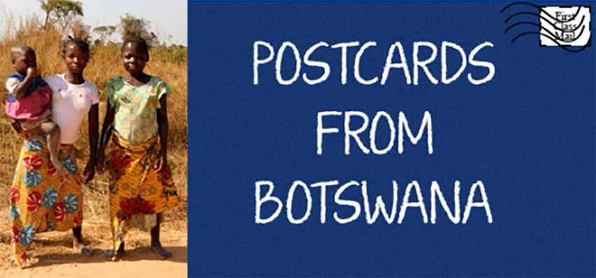 picture of children; Postcards from Botswana