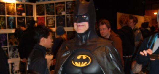 A man dressed as Batman