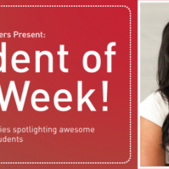 Banner of Student of the Week: Shantelle