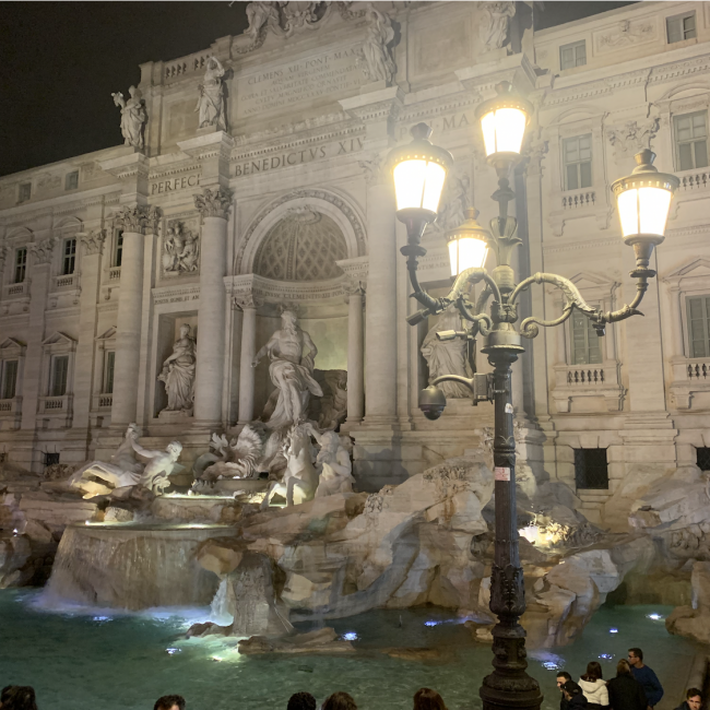 One of my favourite landmarks in Rome, the Trevi Fountain