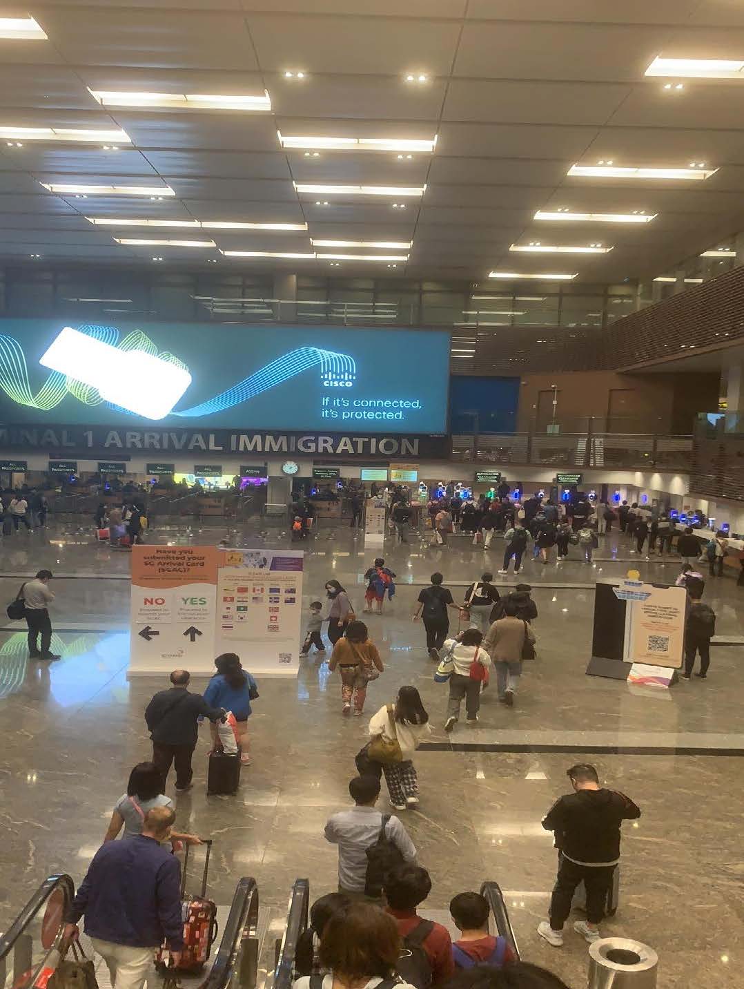 Arrival Terminal at Changi Airport