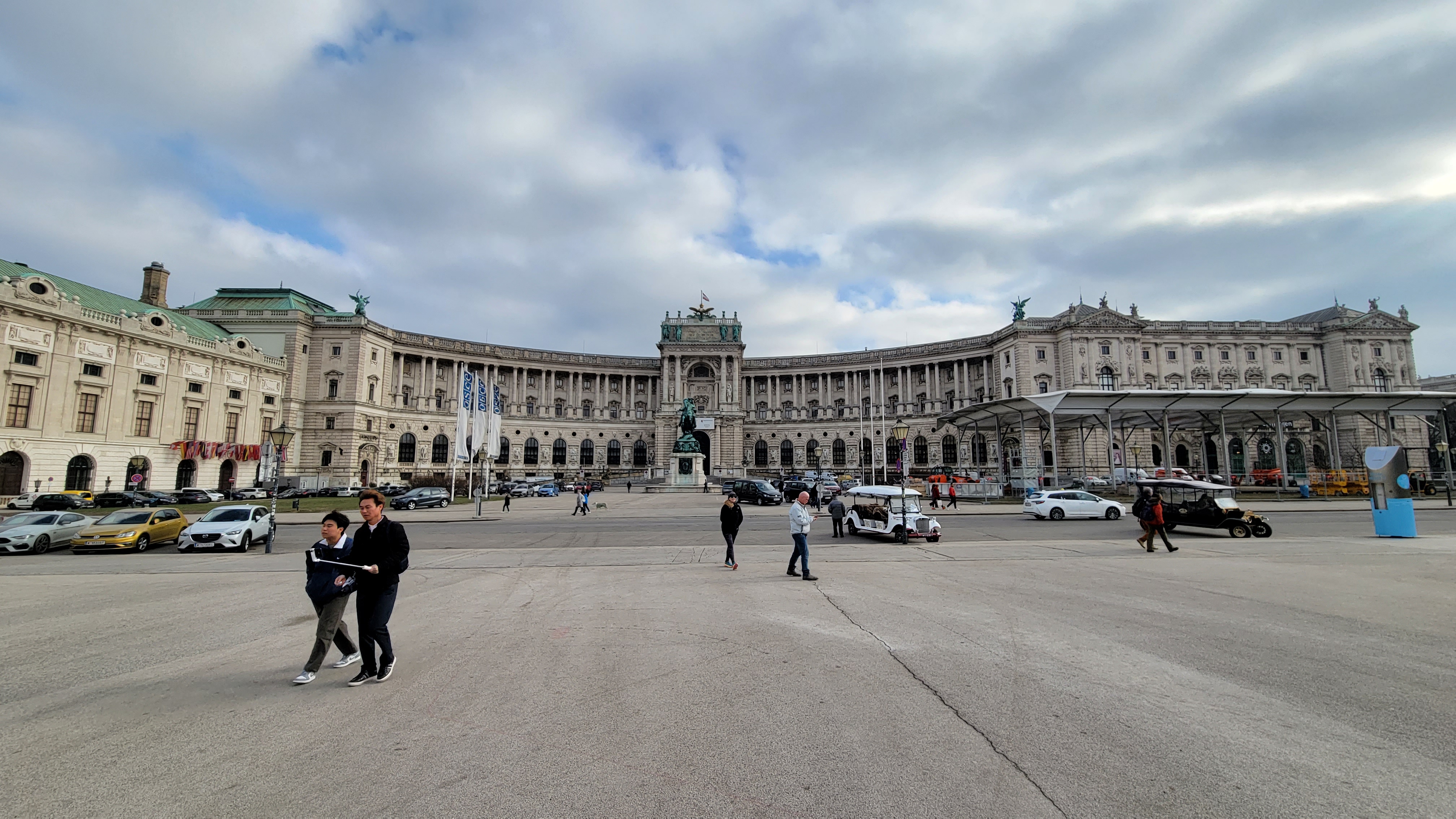 Hofburg Palace as seen from the Prince Eugene Equestrian Statue