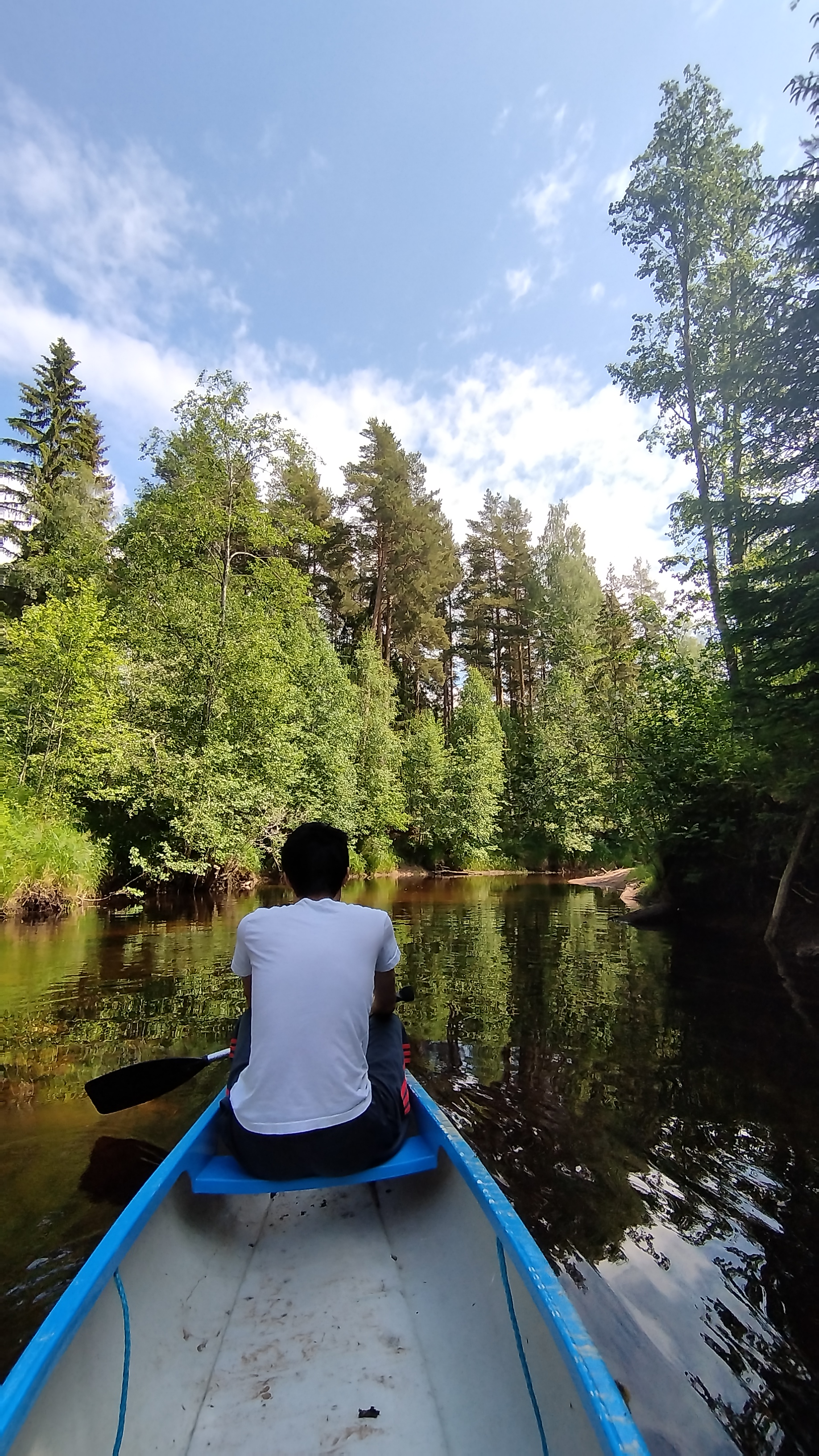Canoeing through the rivers and forests of Dalarna, Sweden