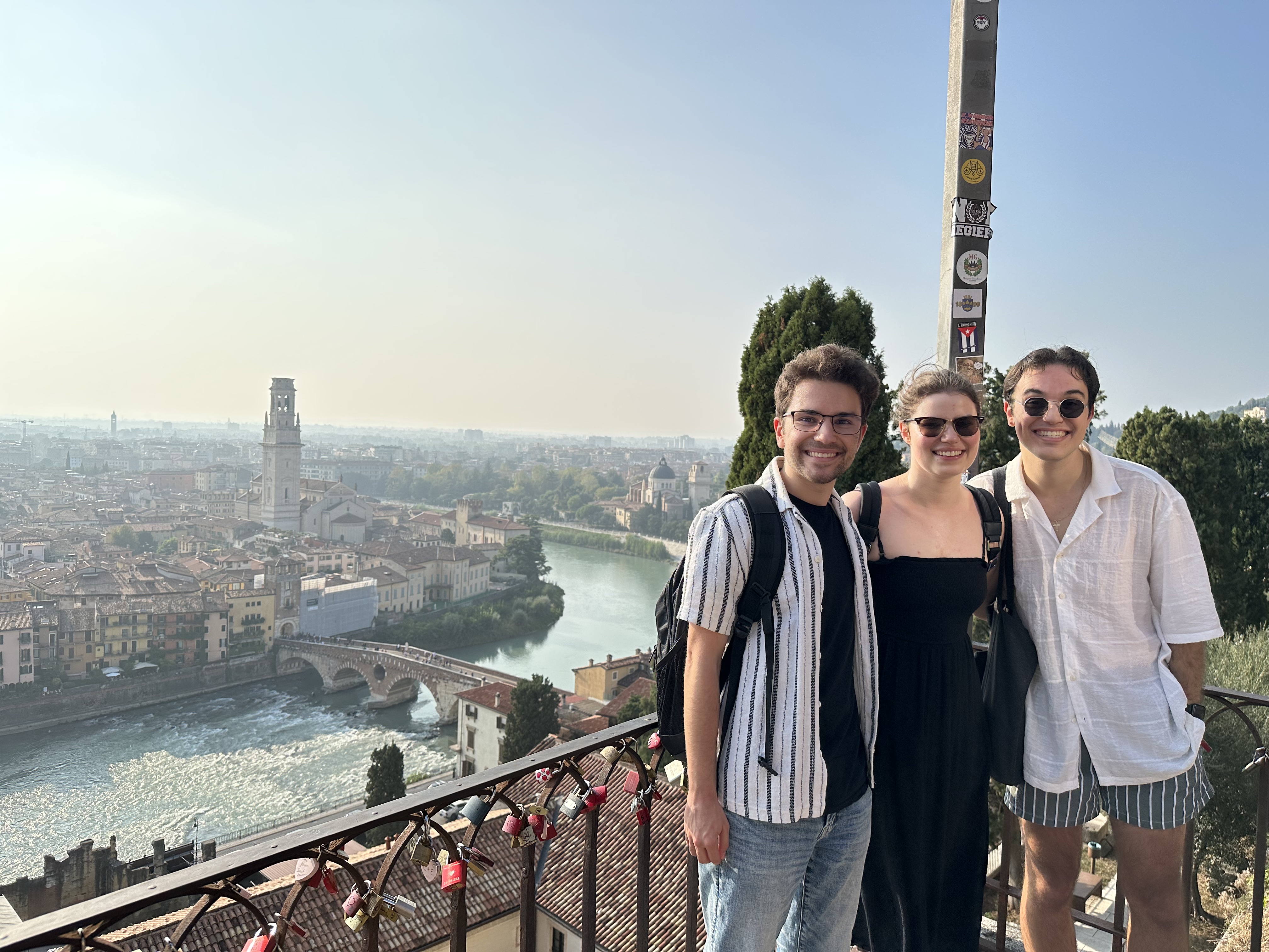 My friends and I in Verona, Italy.