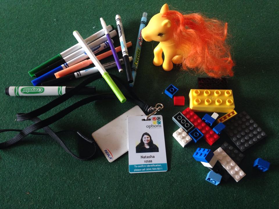 Natasha's pens and supplies at work