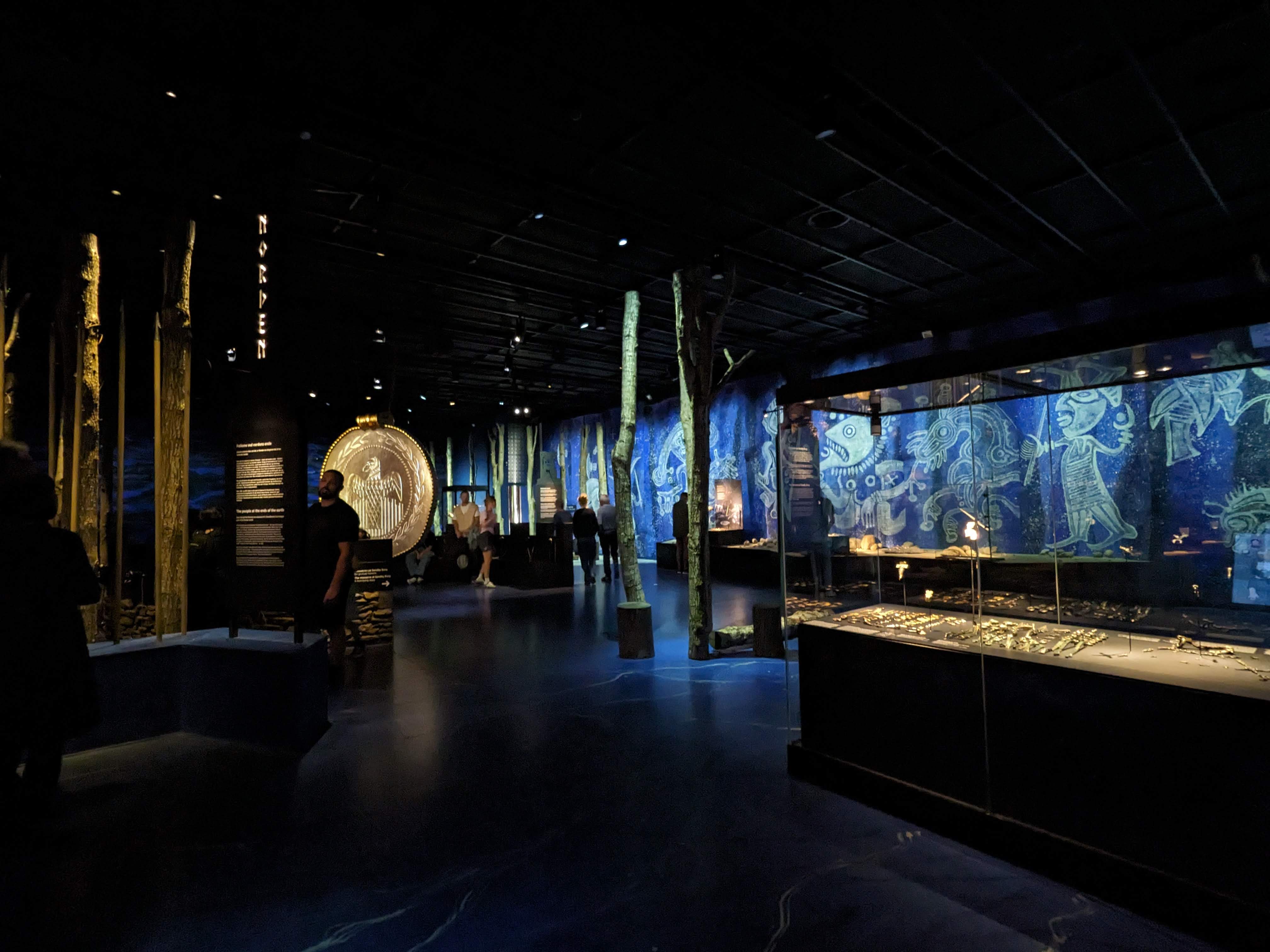 An anthropology museum exhibition