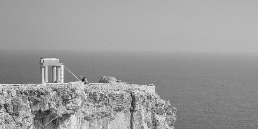 A cliff in Greece
