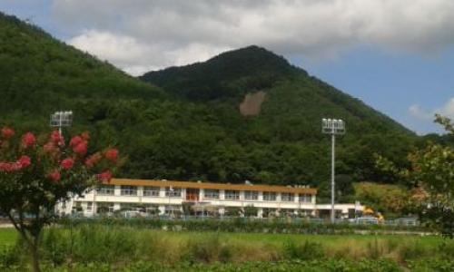 View of Hancheon Elementary School where Corina taught