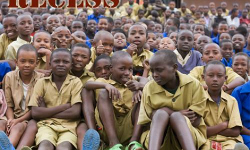 picture of rwandan children in their school uniforms