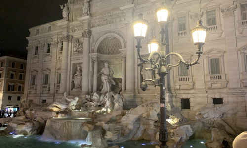 One of my favourite landmarks in Rome, the Trevi Fountain