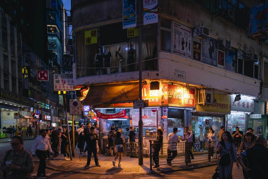 hong kong's night food market