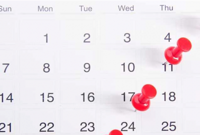 Calendar with pinned dates