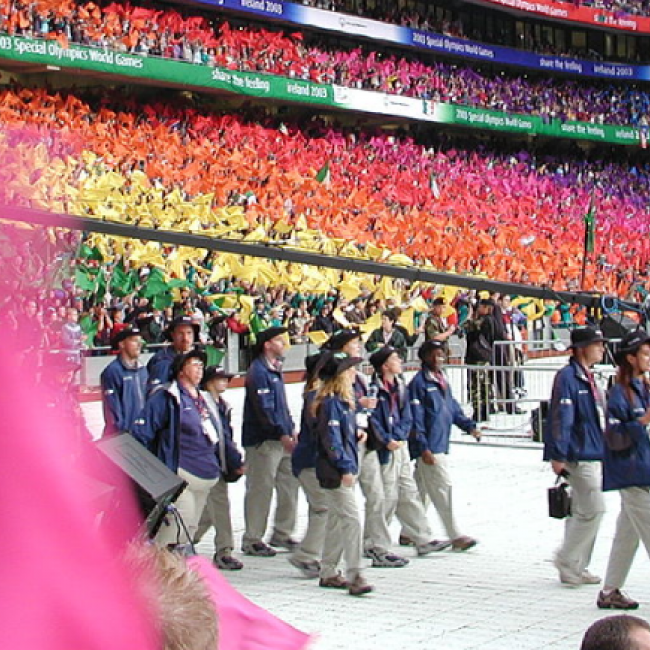  The crowd at the Special Olympics World Games Opening Ceremonies