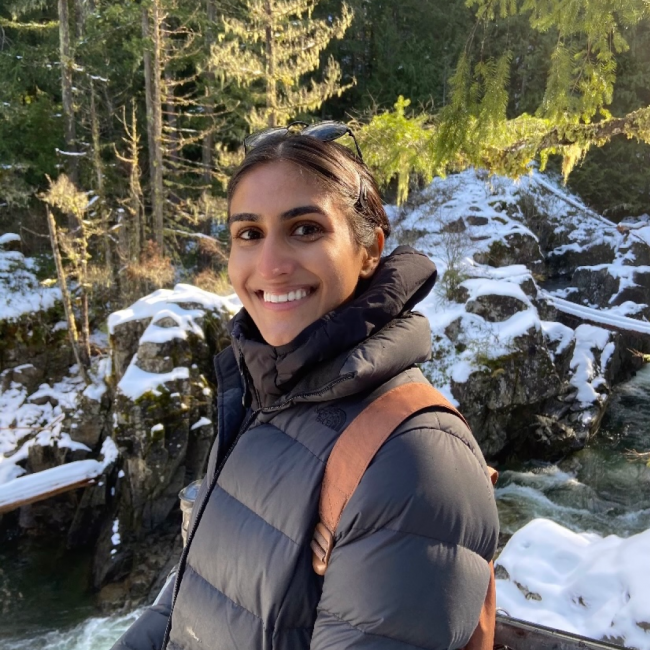 Jenna Sanghera out in nature.