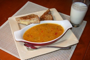 Butternut Squash and Roasted Red Pepper Soup