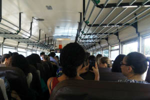 A bus full of students 