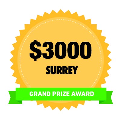 Surrey Grand Prize Award $3000 Logo