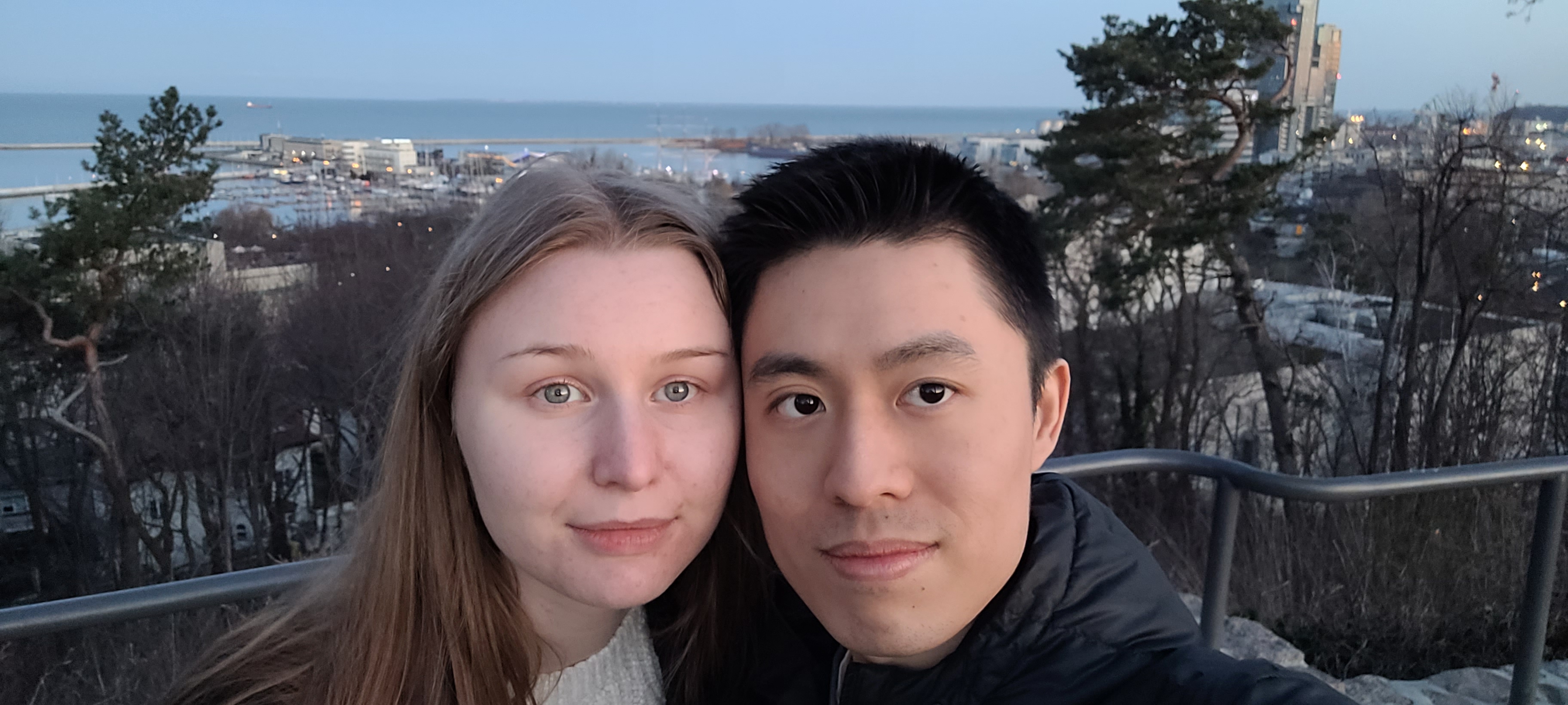 My girlfriend and I during our weekend trip to Gdynia, Poland