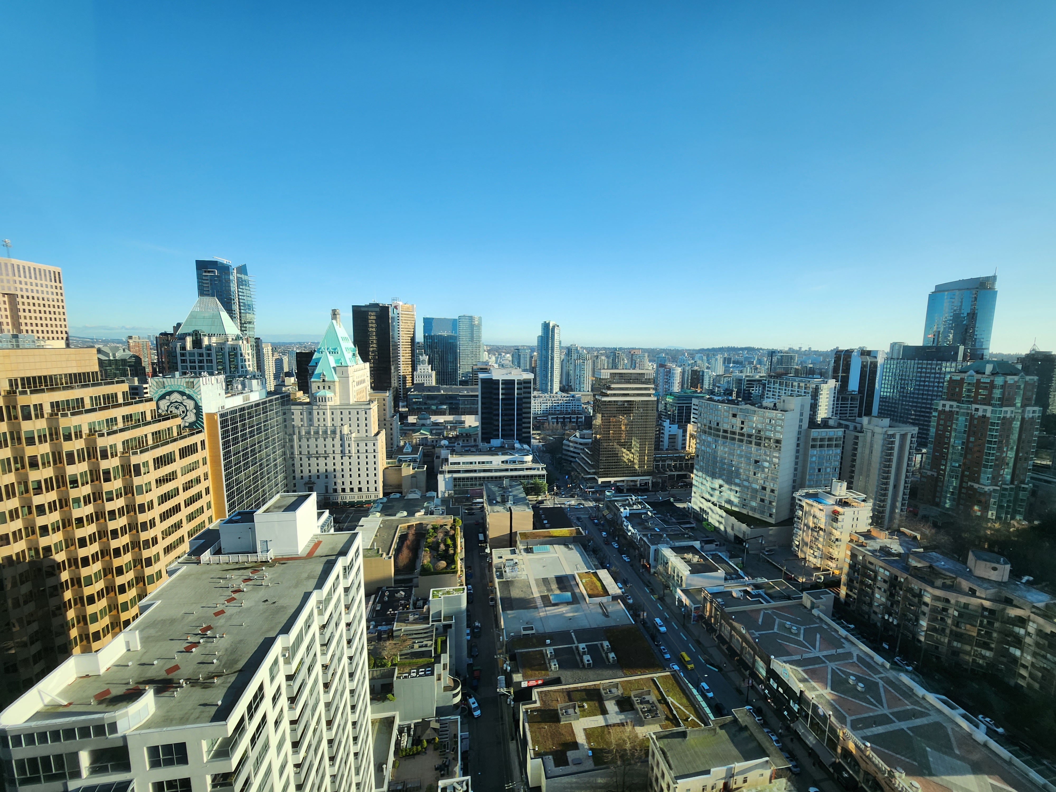 Office View: Downtown Vancouver overlooking Robson Street