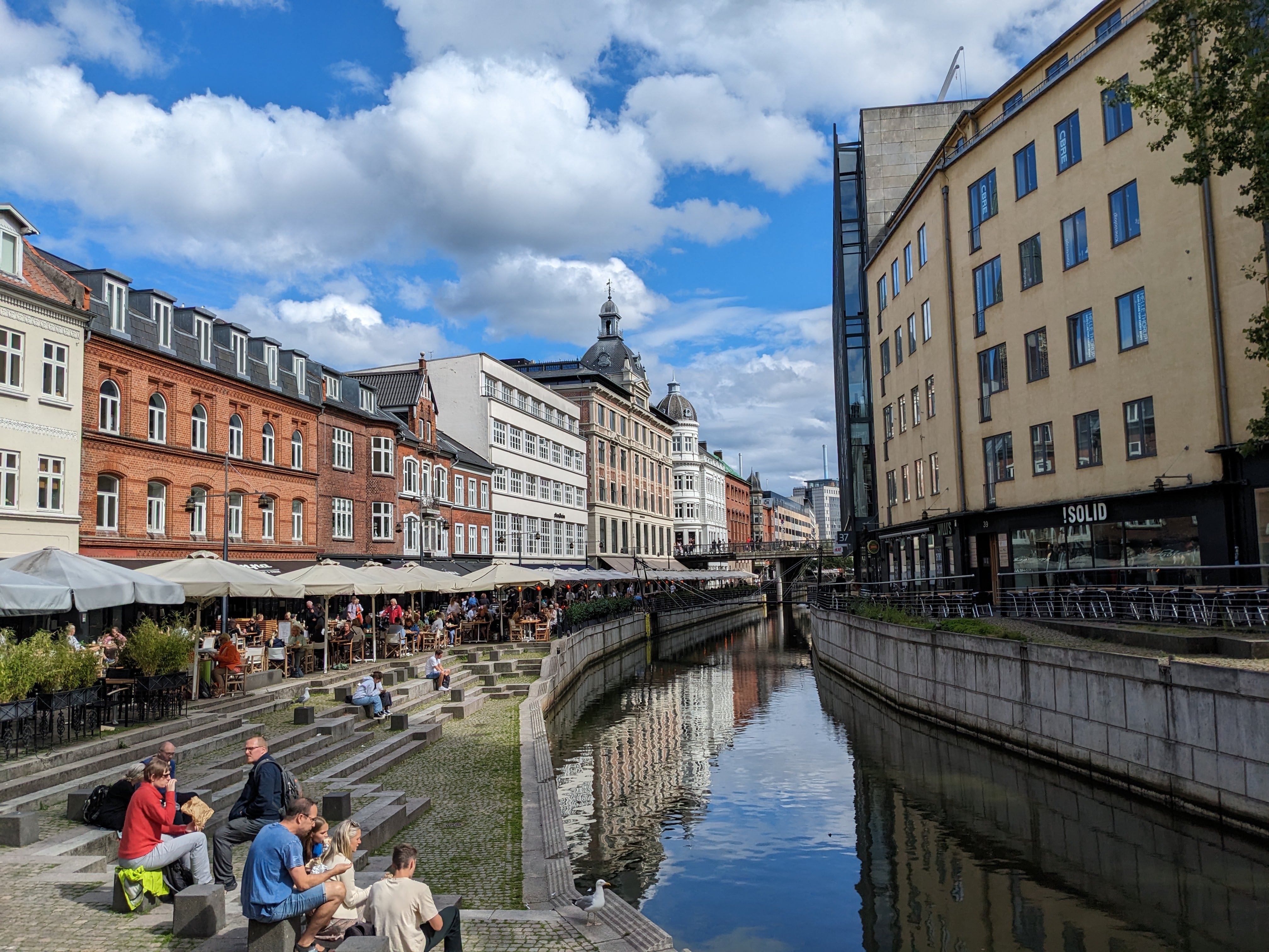 One of Aarhus' canals in its downtown core