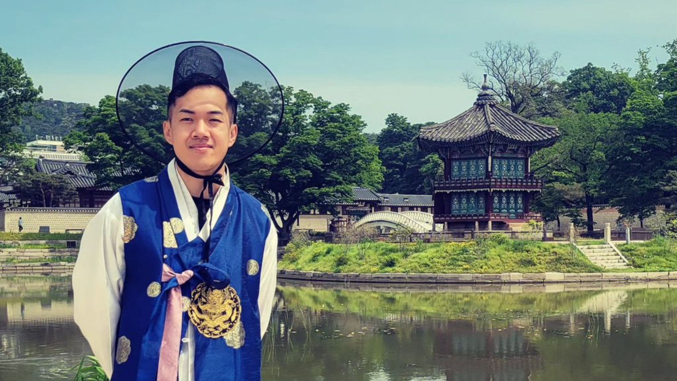 It's me! Dressed in Korean prince attire at Gyeongbokgung Palace