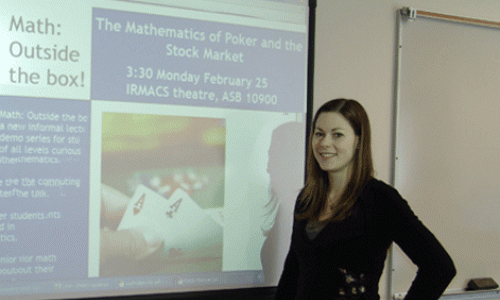 Image of Heather giving a presentation