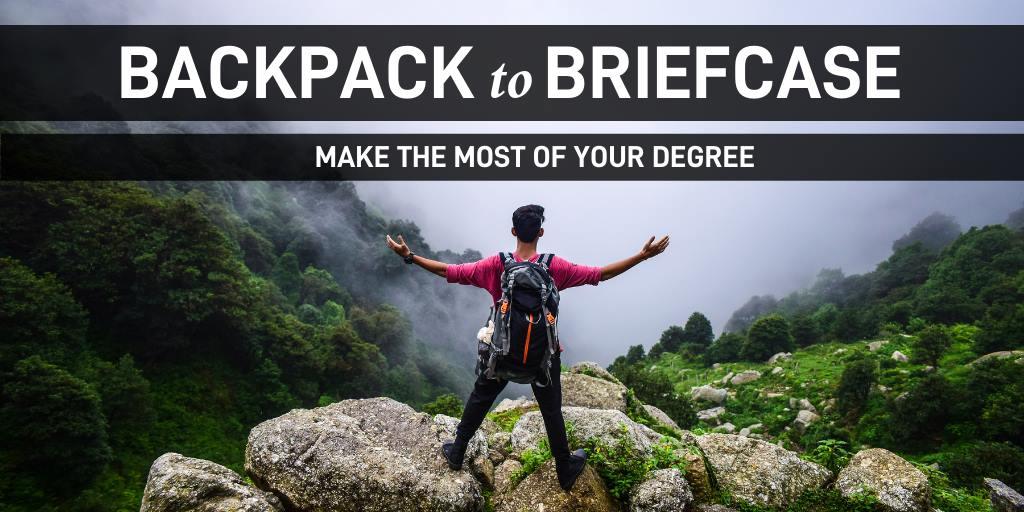 Backpack to Briefcase Event banner