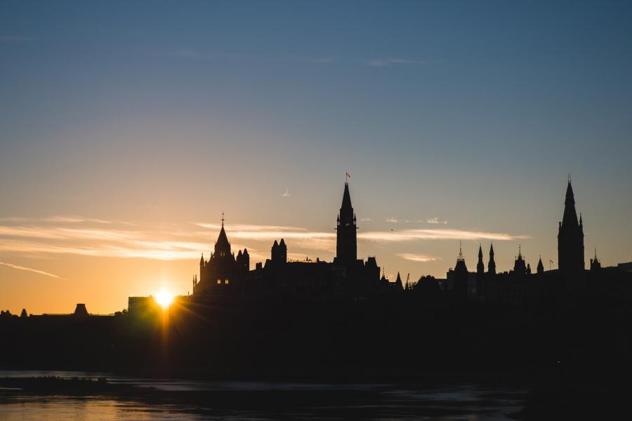 Ottawa during sunset