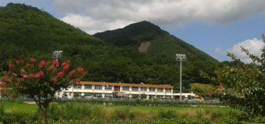 View of Hancheon Elementary School where Corina taught