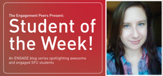 banner of student of the week: Hannah