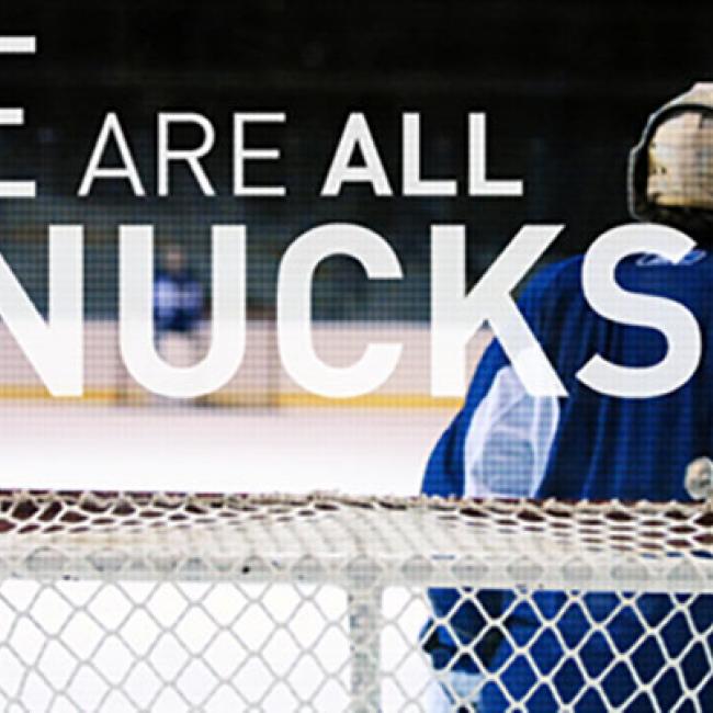 Banner of Canucks Game