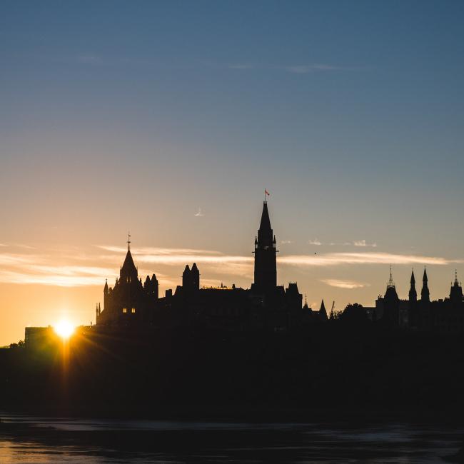 Ottawa during sunset