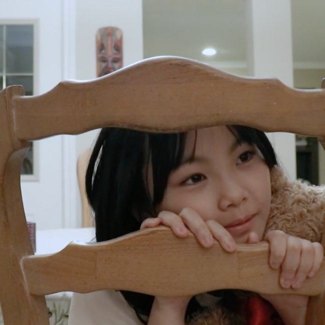 Screen grab from Awaiting, a film by Amy Guo and Hannah Leng