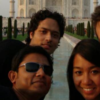 Matt and his friends in India